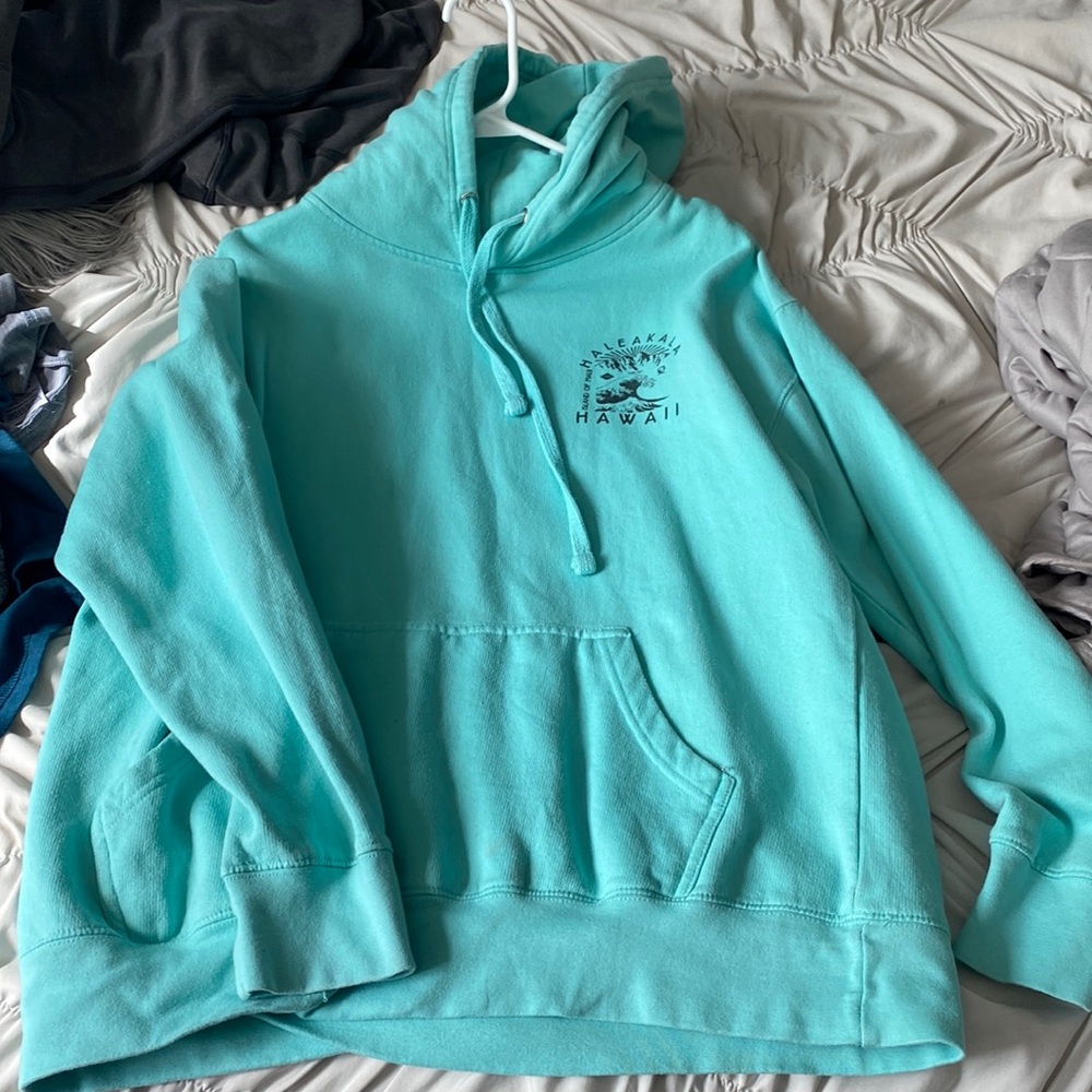 Hawaii teal hoodie